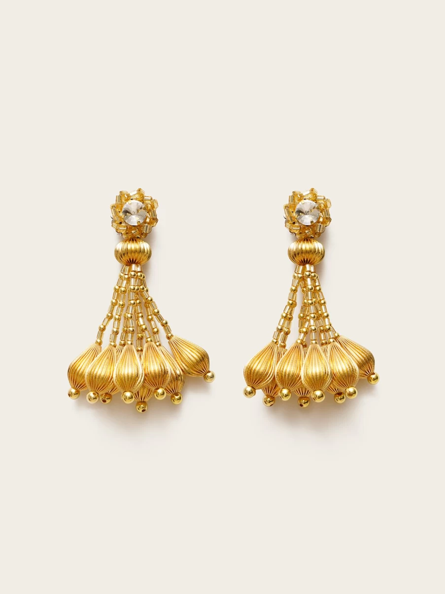 Vanina Women's Lys Earrings – Elegant Floral Design Handcrafted Jewelry