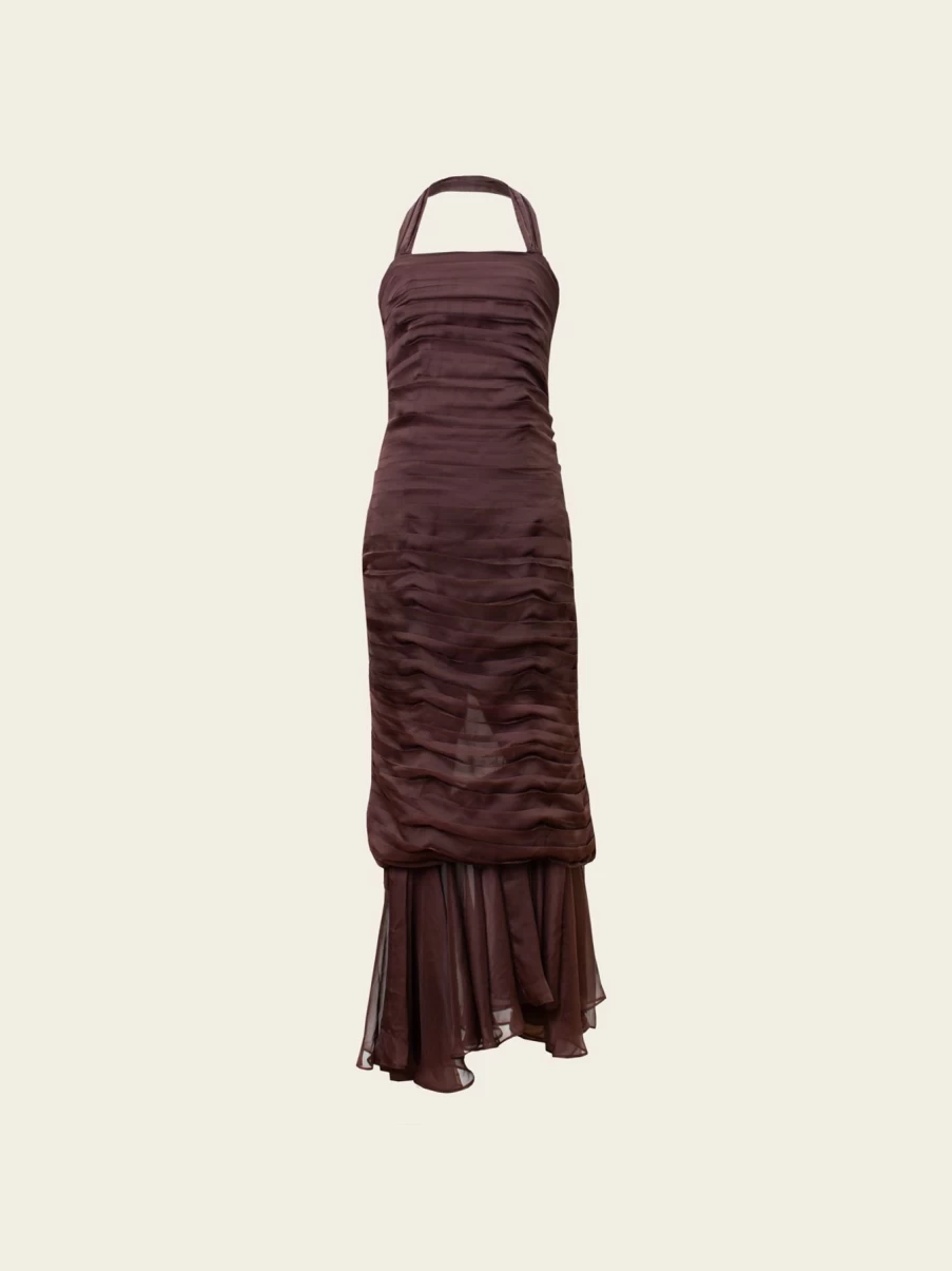 Vanina Women's Sahara Desert Dress - Elegant Bohemian Summer Maxi Dress